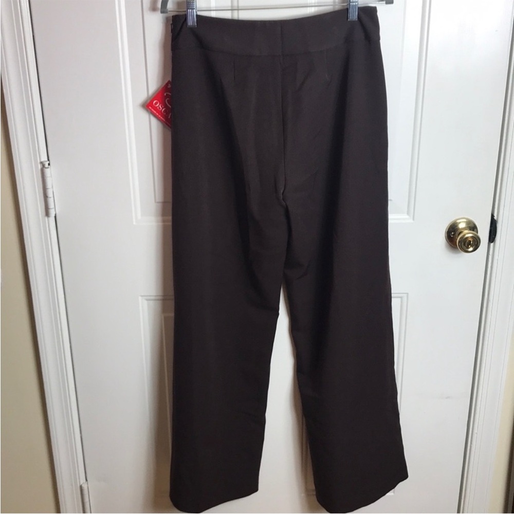 Oscar de la Renta Brown Wide Leg Pants - Picture 2 of 6